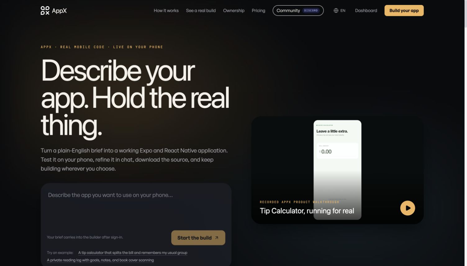 AppX public website preview